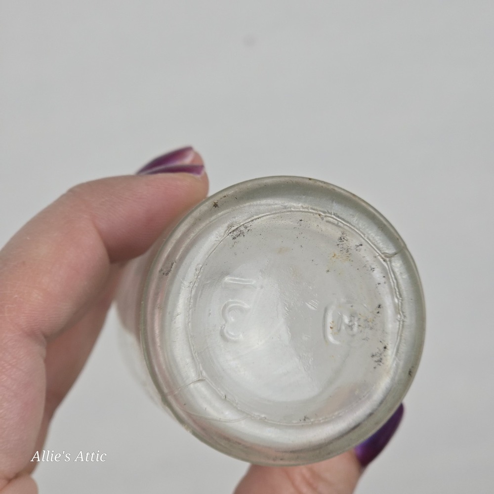 6 Apothecary Jars Bottles Vintage Pharmacy Glass Embossed Listerine Citrate Lot - Picture 9 of 13